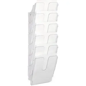 DURABLE, DURABLE FlexiPlus Prospektständer A4 Polystyrol Transparent 24,7 x 10 x 74,5 cm