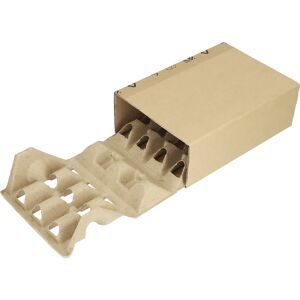 Fixierverpackung L-Box, mit Faserform, Premium, LxBxH 277 x 163 x 80 mm, VE 30 Stk, ab 4 VE ratioform terra