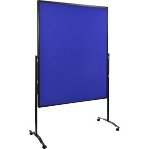 Legamaster, Legamaster PREMIUM PLUS Moderationswand klappbar, höhenverstellbar, Hoch- und Querformat, Filz, marineblau