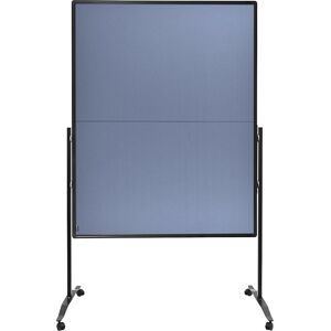 Legamaster, Legamaster PREMIUM PLUS Moderationswand klappbar, höhenverstellbar, Hoch- und Querformat, Filz, blau-grau