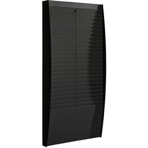 Paperflow, Paperflow wandmontierbarer Doppelter Prospektständer A4 273 x 129 x 1120 mm Schwarz