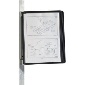 DURABLE, DURABLE Sichttafelsystem Vario Magnet Wall 5 A4 Schwarz Metall, Polypropylen 28 x 3.5 x 34 cm