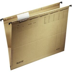 Leitz, Leitz ALPHA Hängetaschen 1916 A4 V-Base 15 mm 250 g/m² Naturbraun 100% Recycelter Natron-Karton 25 Stück