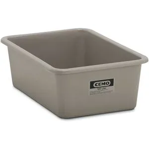 Jungheinrich PROFISHOP, CEMO Rechteckbehälter aus GFK, 100 Liter, Höhe 290 mm, grau