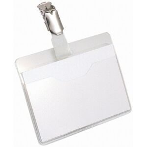 DURABLE, DURABLE Namensschild mit Clip 8106/19 transp., PVC, 60x90mm 25 pcs.