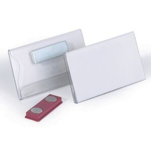 DURABLE, DURABLE Namensschild mit Magnet 8116/19 transp., PVC, 40x75mm 25 Stk.