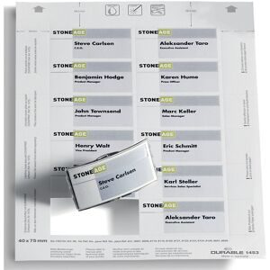 DURABLE, DURABLE Etiketten Badgemaker 1453/02 weiss, 75x40mm 20Bl./12Stk.