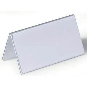 DURABLE, DURABLE Tischnamensschild Dachform 8051/19 transp. 52/104x100mm 25 Stk.