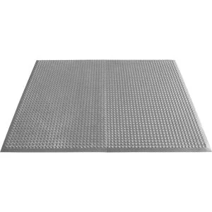 Anti-Ermüdungsmatte Yoga Ergo Fire, Rundnoppen, LxB 1250 x 950 mm, grau Miltex