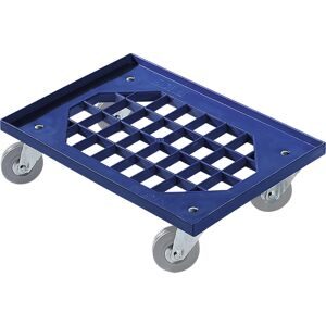kaiserkraft Transportroller, Gitterladefläche, Vollgummi-Räder, 605 x 410 mm, ab 5 Stk
