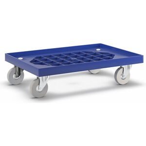 kaiserkraft, kaiserkraft Transportroller, Gitterladefläche, Vollgummi-Räder, 605 x 410 mm, ab 5 Stk