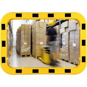 Industriespiegel, rechteckig, HxBxT 400 x 600 x 50 mm Dan-MIRROR