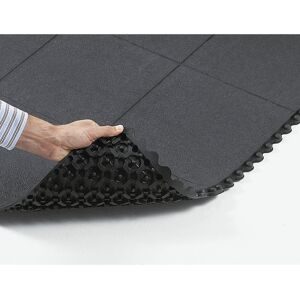 Stecksystem Cushion Ease Solid? NITRILE FR, LxBxH 910 x 910 x 19 mm, Gummi schwarz NOTRAX
