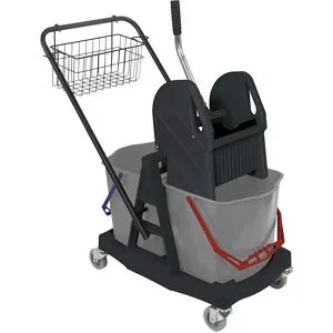 CLEAN AND CLEVER, WEBSTAR Doppelfahreimer 2x17lt 40445 grau, Kunststoff