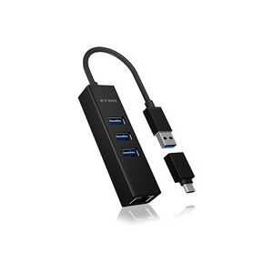 ICY BOX, ICY BOX USB Hub & Gigabit Eth. LAN IB-HUB1419-LAN 3x USB-A