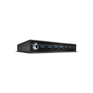 LINDY, LINDY 43128 USB-Hub 7 Port USB-A USB 3.0 5 GBit/s Schwarz 7 Port USB 3.0 Metall Hub