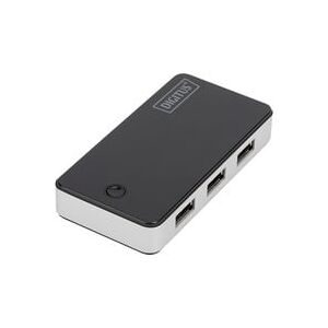 Digitus, Digitus DA-70231 USB-Hub 4 Port USB-A USB 3.0 5 GBit/s Schwarz, Silber DA-70231
