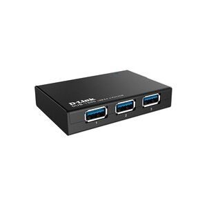 D-LINK, D-Link DUB-1340/E USB-Hub 4 Port USB-A USB 3.0 5 GBit/s Schwarz DUB-1340/E
