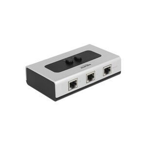 DeLock, DeLock - 87673 Schnittstellen-Hub 1000 Mbit/s Schwarz, Grau