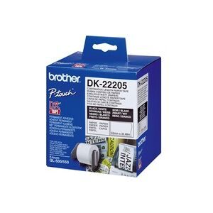 PTOUCH, PTOUCH Endlos-Etiketten 62mmx30.48m DK-22205 QL-500/550 Papier Rolle