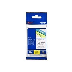 PTOUCH, PTOUCH Band, laminiert schwarz/klar TZe-111 PT-1280VP 6 mm