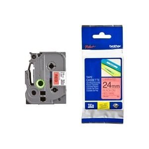 PTOUCH, PTOUCH Band, laminiert schwarz/rot TZe-451 PT-2450DX 24 mm