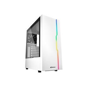 Sharkoon, Sharkoon - RGB Slider - Midi Tower - PC - Weiß - ATX - micro ATX - Mini-ITX - Gaming - 15,7 (Midi Tower), Weiss