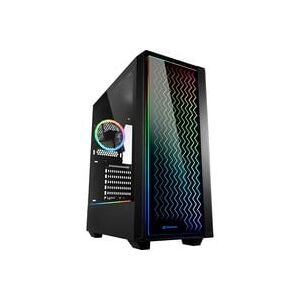 Sharkoon, Sharkoon RGB LIT 200 - Tower - ATX - Seitenteil mit Fenster (gehärtetes Glas)