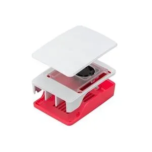 Raspberry Pi®, Raspberry Pi® Ladegerät SBC-Gehäuse Geeignet für: Raspberry Pi® 5 B Rot, Weiß
