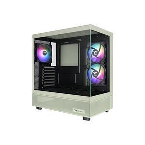 Thermaltake, Thermaltake View 270 Plus TG ARGB Matcha Green Midi-Tower Gaming-Gehäuse Weiß, Schwarz