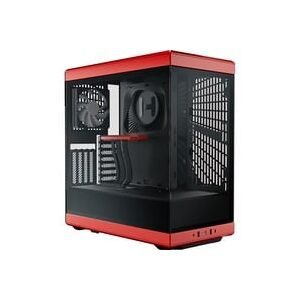 HYTE, HYTE Y40 Tempered Glass Midi-Tower PC-Gehäuse Schwarz-Rot