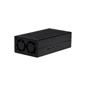 Joy-it, Joy-it ALU CASE for Pi5+M2 HAT / AI Kit SBC-Gehäuse Passend für (Entwicklungskits): Raspberry Pi® 5 B inkl. aktiven