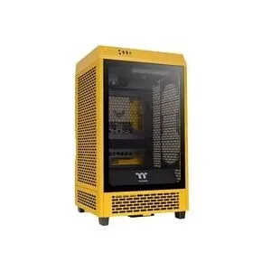 Thermaltake, Thermaltake The Tower 200 Mini-Tower Gaming-Gehäuse Gelb 2 vorinstallierte Lüfter