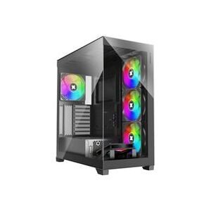 Xilence, Xilence Gleam Midi-Tower PC-Gehäuse Schwarz Seitenfenster