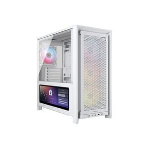 Corsair, Corsair FRAME 4000D LCD RS ARGB Midi-Tower PC-Gehäuse Schwarz 4 Vorinstallierte LED Lüfter
