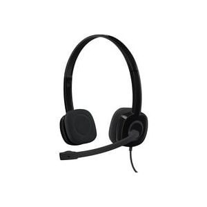 Logitech, Logitech H151 Kopfhörer Verkabelt Kopfbügel Geräuschunterdrückung mit Mikrofon Schwarz mit Mikrofon