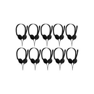 EPOS, Stereo-Headset EPOS EDU 10, binaural, schnurgebunden, 3,5 mm Klinkenstecker, Geräuschunterdrückung, Plug-and-Play, 10 Stück, schwarz