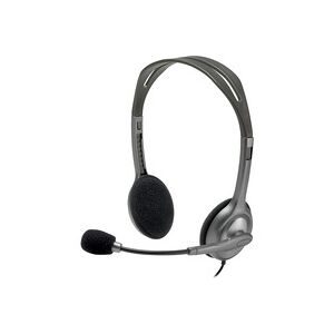Logitech, Logitech H111 On Ear Headset kabelgebunden Stereo Grau Mikrofon-Rauschunterdrückung Computer