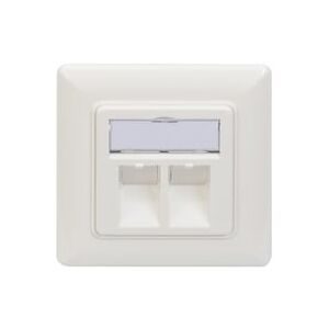 Digitus, Digitus DN-93801-1 Keystone-Halterung 2-fach Weiß