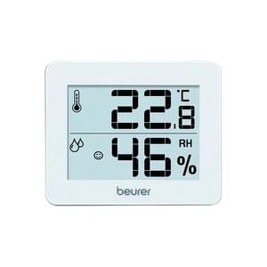 beurer, BEURER Innenwetterstation "HM 16 Thermo-Hygrometer, Kontrolle von Temperatur und Luftfeuchtigkeit" () Mit Smiley-Indikation, ideal für zuhause oder im Büro