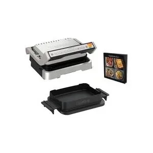 Tefal, Tefal OptiGrill 4-in-1 GC774DCH Kontaktgrill – silber