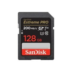 SanDisk, Sandisk Speicherkarte "Extreme PRO SDXC™-UHS-I-Karte" (128 GB Video Speed Class 30 (V30)/UHS Speed Class 3 (U3) 200 MB/s Lesegeschwindigkeit)