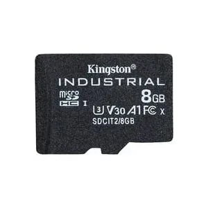 Kingston, Kingston - microSDHC Industrial pSLC, Schwarz, 8 GB