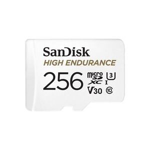 SanDisk, SanDisk - High Endurance Monitoring (microSDXC, 256GB, U3, UHS-I), Weiss, 256 GB