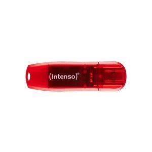 Intenso, Intenso - Rainbow Line USB Drive 2.0, Transparent, 128 GB