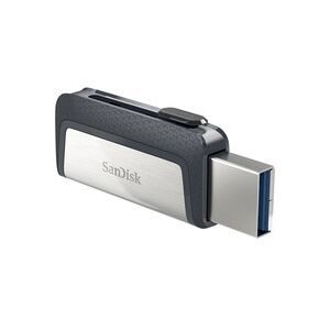SanDisk, SanDisk -  USB-Speicherstick 3.1 Ultra Dual 128 GB Typ C, Schwarz, 128 GB