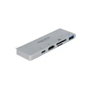 DeLock, DeLock - Dockingstation 87745 USB-C - HDMI/SD/USB, Grau