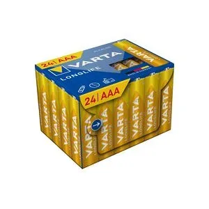 VARTA, Varta VARTA Longlife AAA Cube Pack24 Micro (AAA)-Batterie Alkali-Mangan 1.5 V 24 St.
