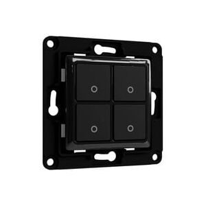 Shelly, Shelly Shelly Wall switch 4 - black Wandtaster
