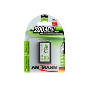 ANSMANN, Ansmann maxE 6LR61 9 V Block-Akku NiMH 200 mAh 8.4 V 1 St.